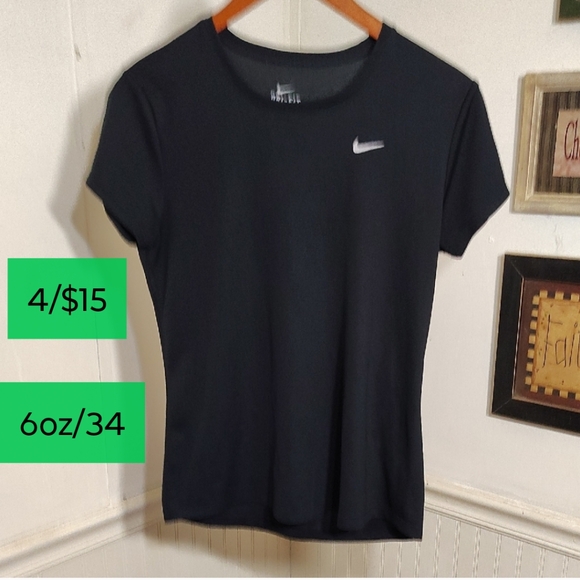 Nike Tops - Nike Women's Black Tee with White Logo